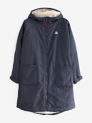 Navy Blue Active Swim Changing Robe Lightweight Jacket - Image 6 of 10