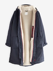 Navy Blue Active Swim Changing Robe Lightweight Jacket - Image 7 of 10