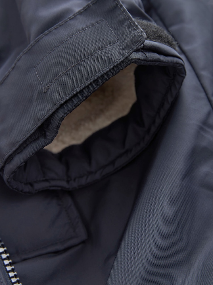 Navy Blue Active Swim Changing Robe Lightweight Jacket - Image 9 of 10