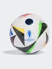 adidas White/Blue Performance Euros League Football - Image 1 of 4