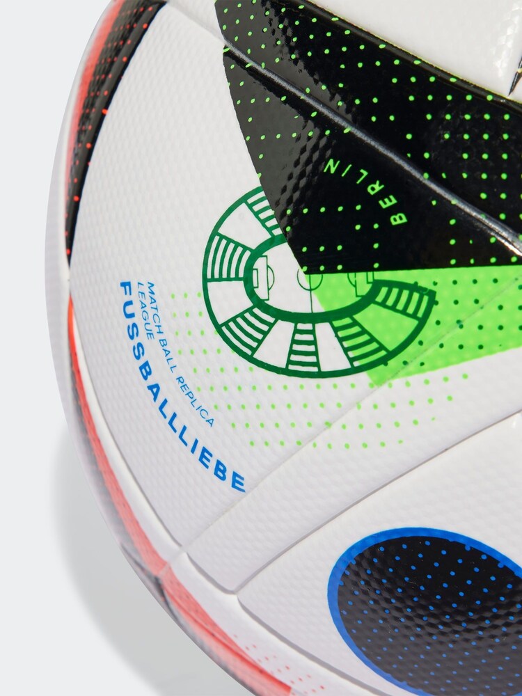 adidas White/Blue Performance Euros League Football - Image 4 of 4