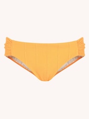 Mint Velvet Orange Texture Brazilian Ruched Side Bikini Briefs - Image 4 of 5