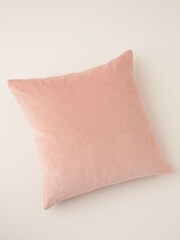 Truly Blush Pink Velvet Square Cushion - Image 2 of 5