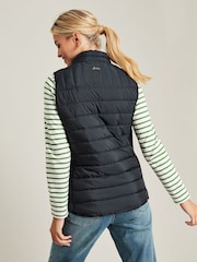 Joules Whitlow Navy Blue Showerproof Padded Gilet - Image 2 of 5
