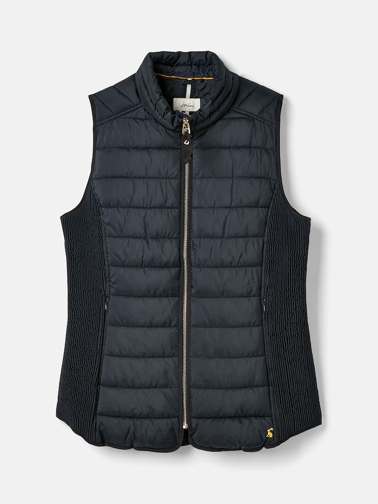Joules Whitlow Navy Blue Showerproof Padded Gilet - Image 5 of 5 Joules Whitlow Navy Blue Showerproof Padded Gilet - Image 5 of 5