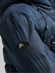 Superdry Eclipse Navy Microfibre Expedition Parka Coat - Image 7 of 8