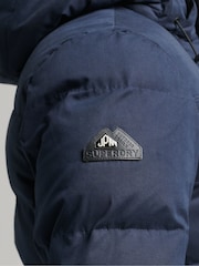 Superdry Eclipse Navy Microfibre Expedition Parka Coat - Image 8 of 8