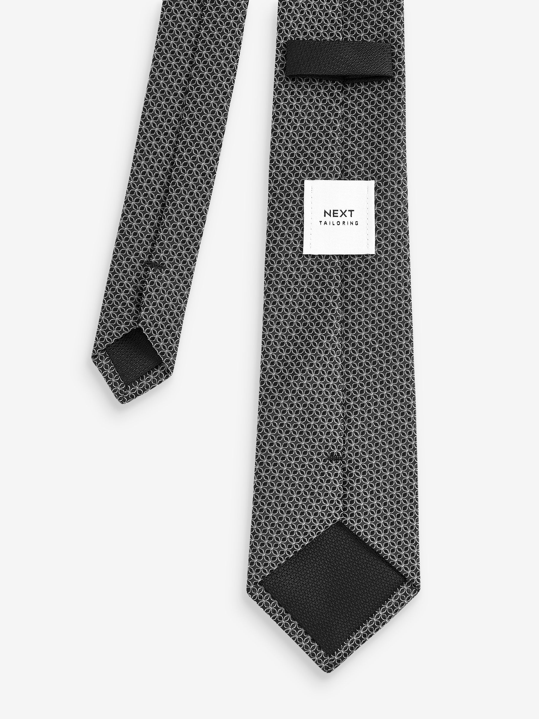 black and gray ties