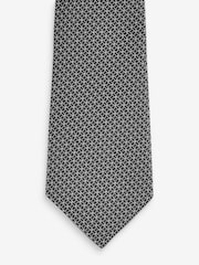 Gris Noir/anthracite - Lot 2 cravates et clips texturés - Image 7 of 8
