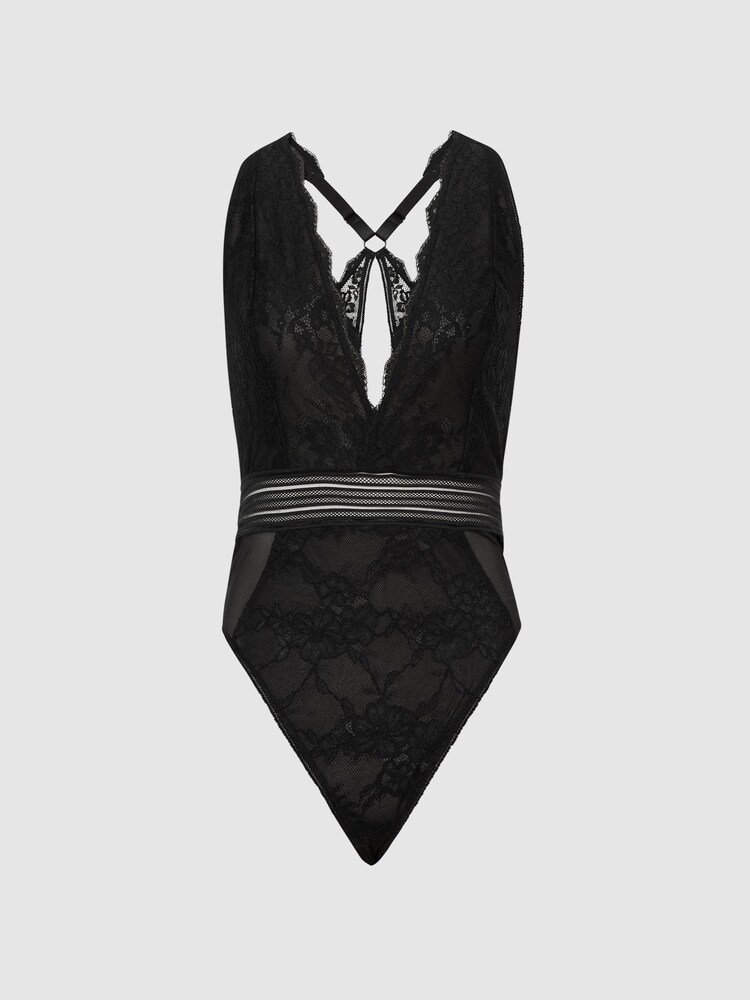 Reiss Black Candy Sleeveless Lace Body - Image 2 of 7