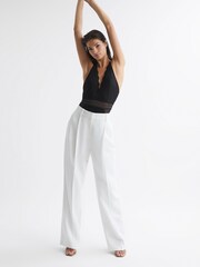 Reiss Black Candy Sleeveless Lace Body - Image 6 of 7