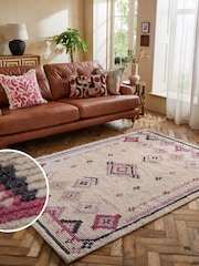 Natural/Pink Jadia Berber Rug - Image 1 of 8