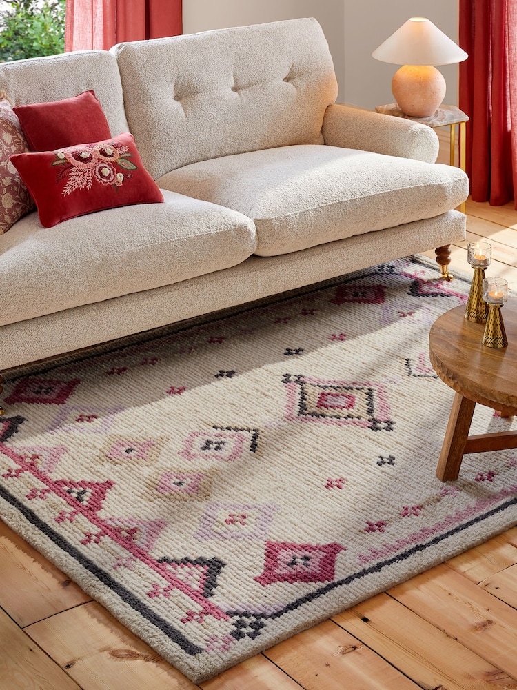 Natural/Pink Jadia Berber Rug - Image 2 of 8