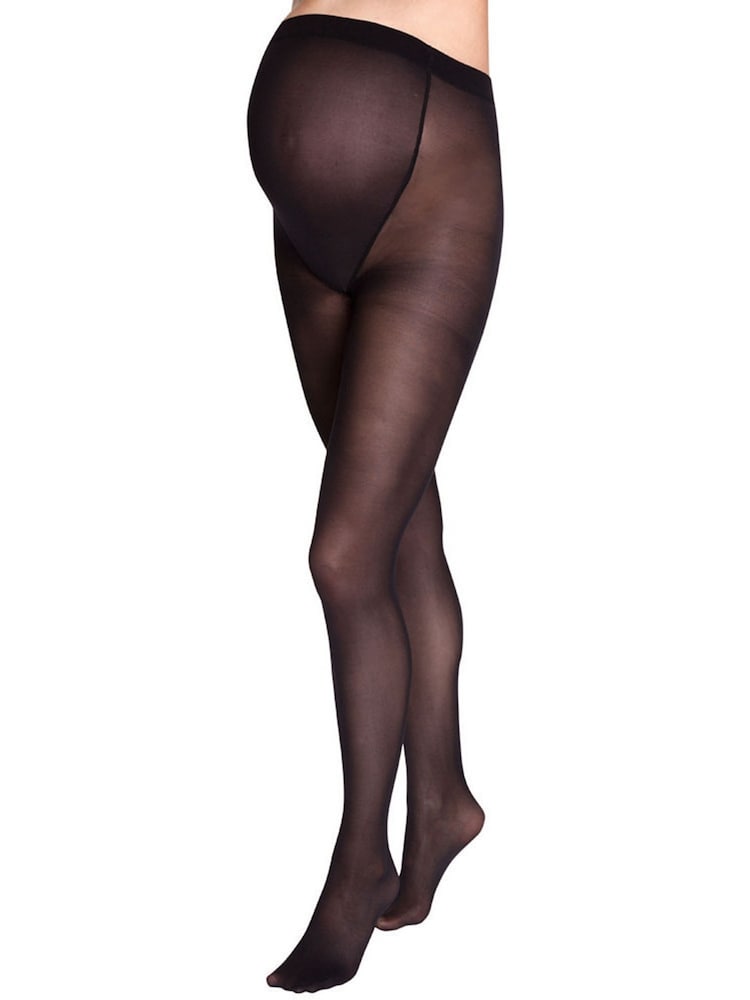 JoJo Maman Bébé Black 50 Denier Supersoft Maternity Tights - Image 1 of 1