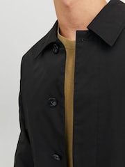 JACK & JONES Black Smart Trench Coat - Image 4 of 5