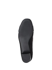 Pavers Block Heeled Black Court Shoes - Image 5 of 5