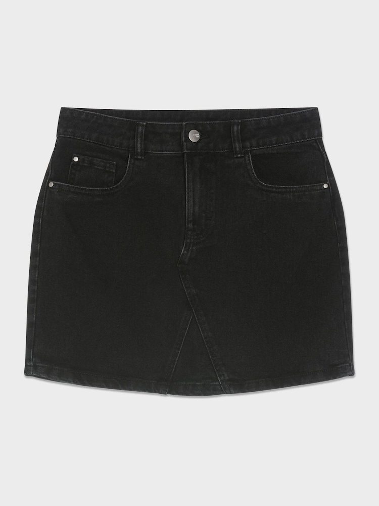 Kylie Teen Black Denim Mini Skirt - Image 5 of 5 Kylie Teen Black Denim Mini Skirt - Image 5 of 5