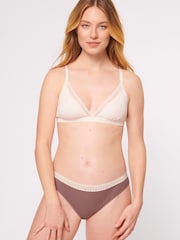 Sloggi Ribbed Tai Brown Briefs 2 Pack - Image 3 of 6