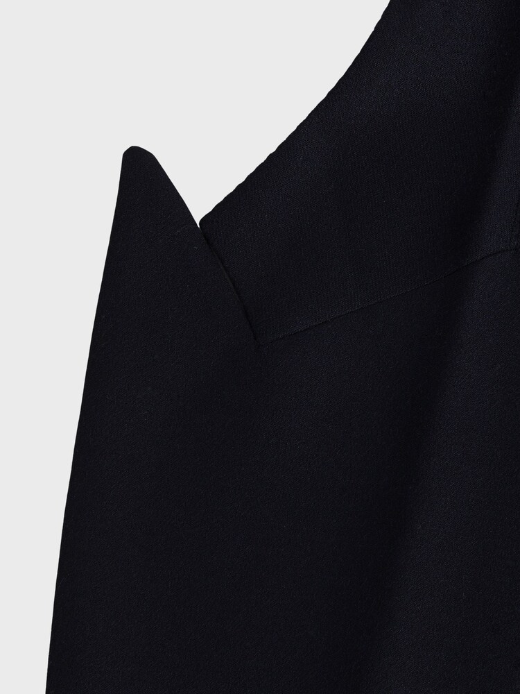 Reiss Navy Belford Double Breasted Wool Blend Slim Fit Blazer - Image 11 of 11