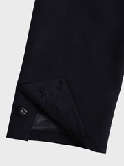 Reiss Navy Belford Double Breasted Wool Blend Slim Fit Blazer - Image 9 of 11
