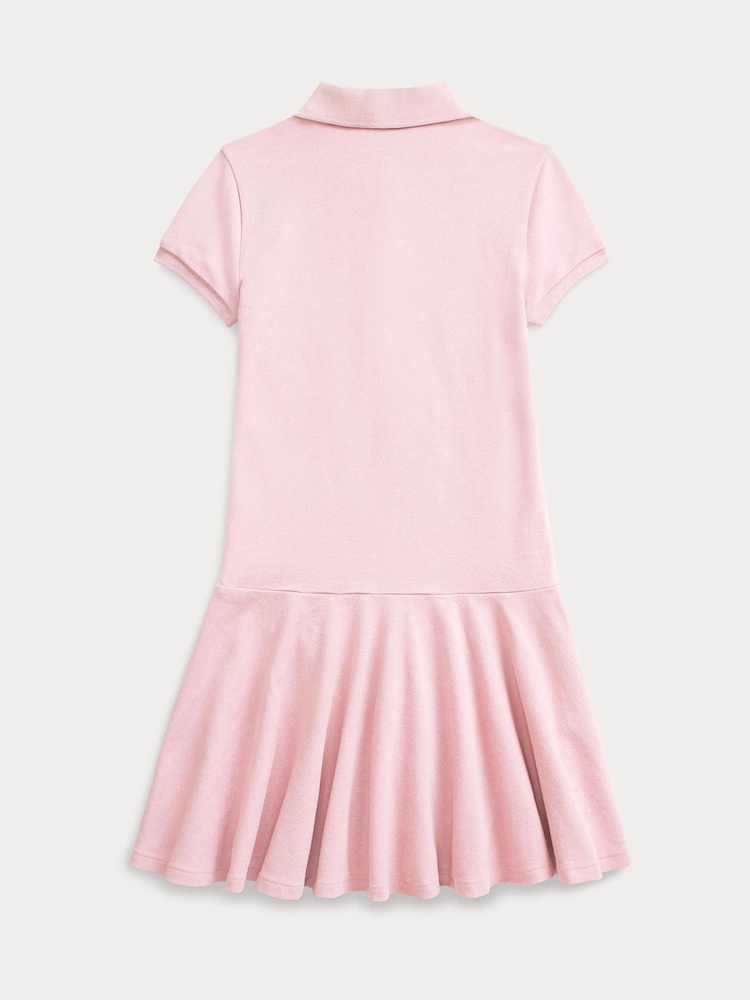 Polo Ralph Lauren Pink Stretch Pique Polo Dress - Image 2 of 2 Polo Ralph Lauren Pink Stretch Pique Polo Dress - Image 2 of 2