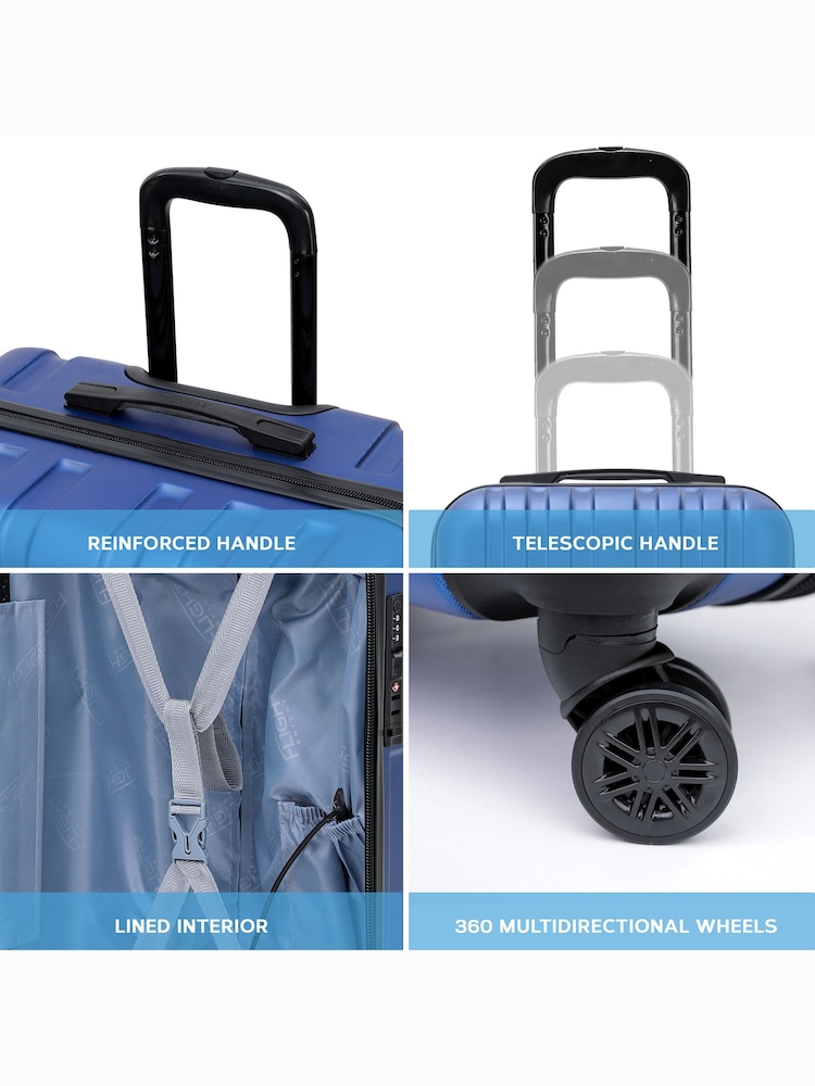 Flight Knight Large Hardcase Lightweight Check-In Suitcase With 4 Wheels - Image 2 of 7