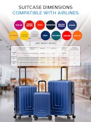 Flight Knight Large Hardcase Lightweight Check-In Suitcase With 4 Wheels - Image 3 of 7