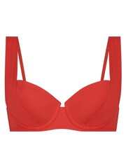 Hunkemöller Red Sardinia Padded Bikini Top - Image 3 of 4