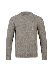Celtic & Co. Mens Grey Donegal Crew Neck Jumper - Image 2 of 4