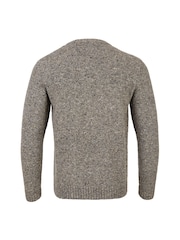 Celtic & Co. Mens Grey Donegal Crew Neck Jumper - Image 3 of 4