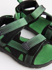 Grün/Schwarz - Leichte Trekker-Sandalen mit verstellbaren Riemen - Bild 4 von 5