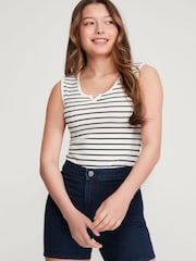 Kylie Teen Blue Denim Cycling Shorts - Image 3 of 6
