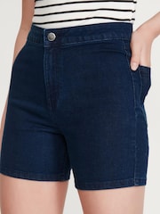 Kylie Teen Blue Denim Cycling Shorts - Image 5 of 6