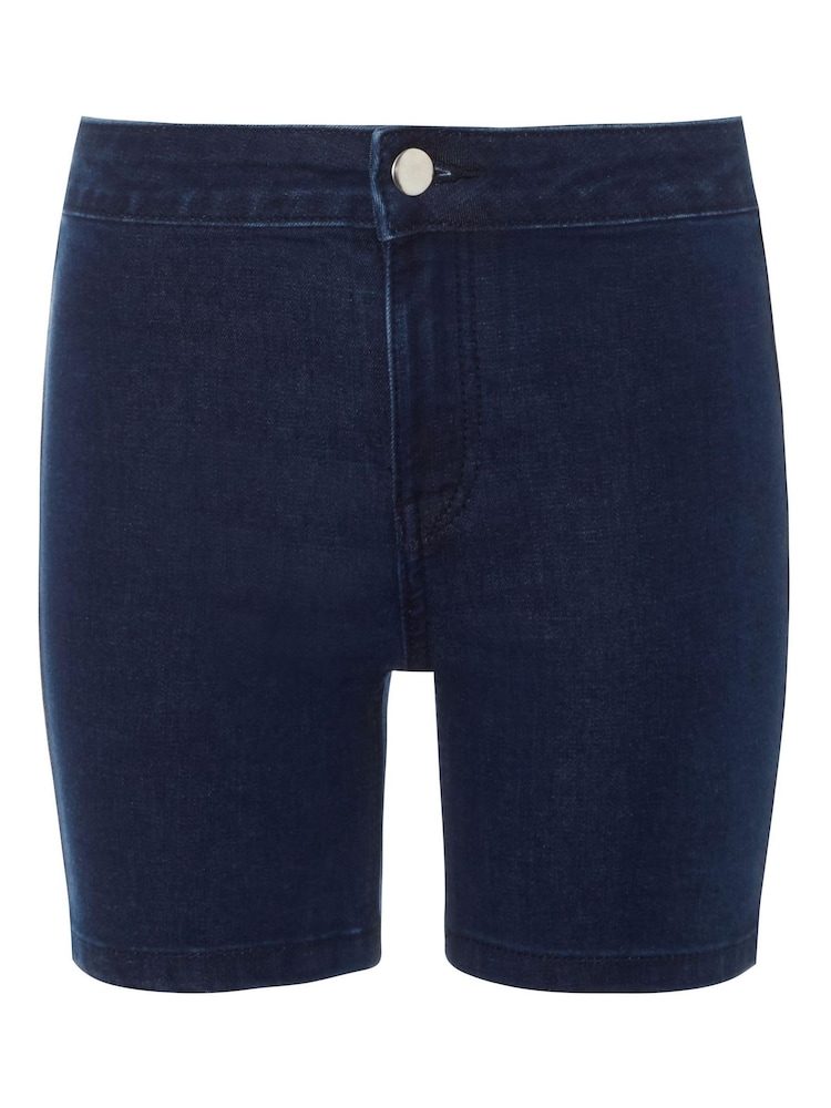Kylie Teen Blue Denim Cycling Shorts - Image 6 of 6
