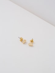 Ted Baker Gold Tone HARLY:  Tiny Heart Stud Earrings - Image 3 of 5