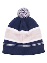Jack Wills Navy Blue 100% Cotton Varsity Wills Beanie - Image 2 of 3