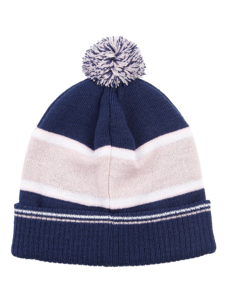 Jack Wills Navy Blue 100% Cotton Varsity Wills Beanie - Image 2 of 3
