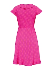 Pour Moi Pink Polka Dot Woven EcoVero Dress - Image 5 of 5