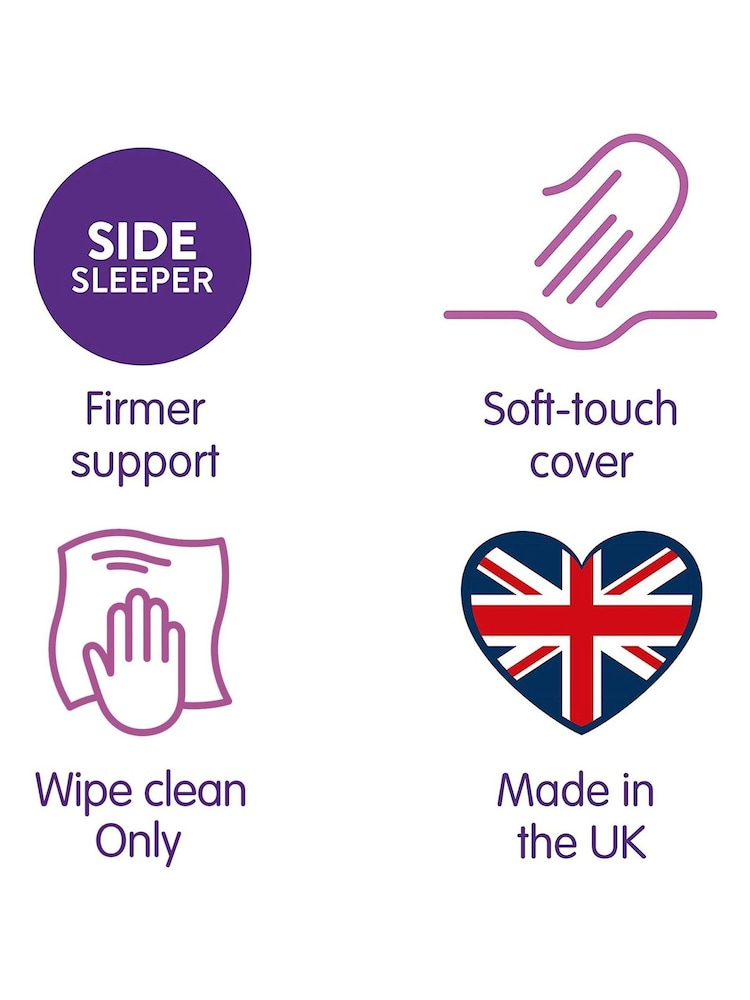 Slumberdown Memory Foam Plus White Pillow - Image 6 of 6