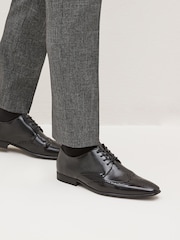 črna - Visoki svetleči brogues - Slika 1 iz 6