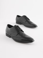 črna - Visoki svetleči brogues - Slika 2 iz 6