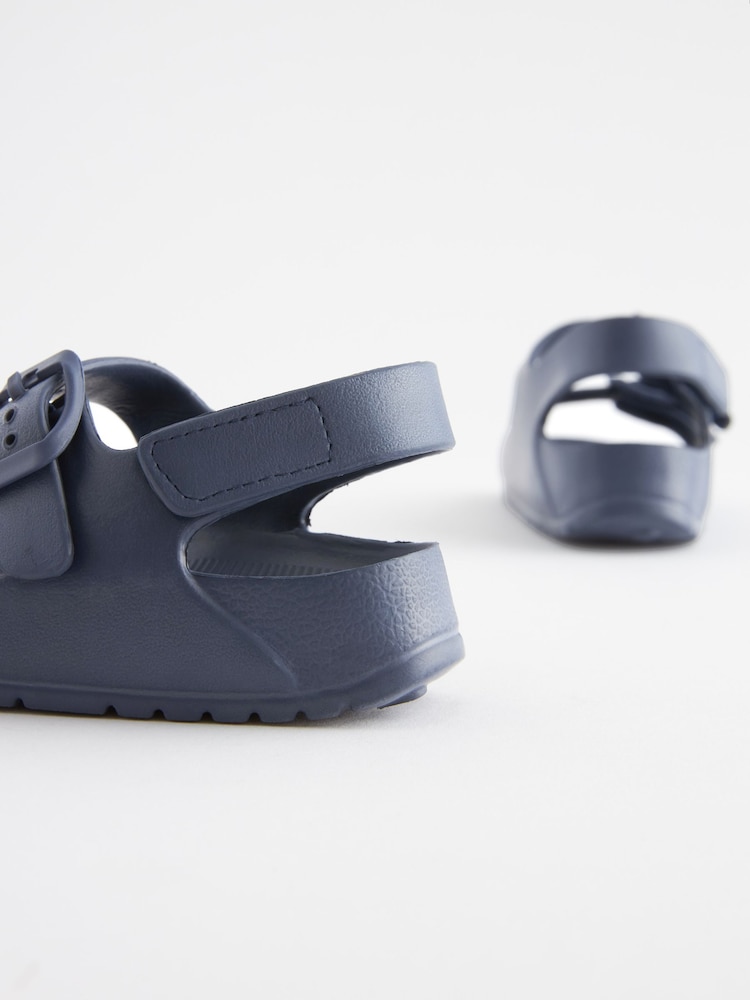 Marineblau/blau - Eva-Sandalen mit doppeltem Schnallen-Knöchelriemen - Bild 7 von 7 Marineblau/blau - Eva-Sandalen mit doppeltem Schnallen-Knöchelriemen - Bild 7 von 7