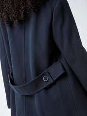 Roman Blue Petite Double Breasted Smart Coat - Image 5 of 5