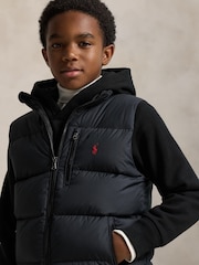 Chaleco acolchado de plumón con logotipo de Polo Ralph Lauren - Imagen 3 de 6
