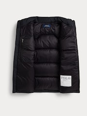 Polo Ralph Lauren Black Down Logo Puffer Gilet - Image 7 of 7