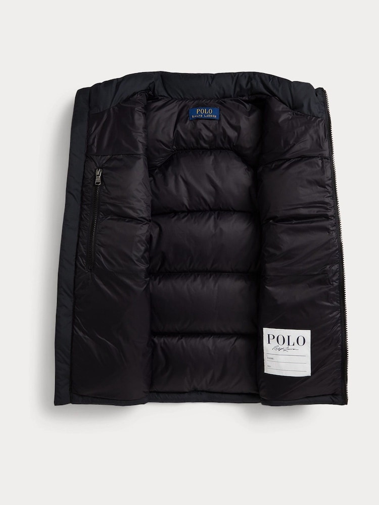 Polo Ralph Lauren Black Down Logo Puffer Gilet - Image 7 of 7 Polo Ralph Lauren Black Down Logo Puffer Gilet - Image 7 of 7