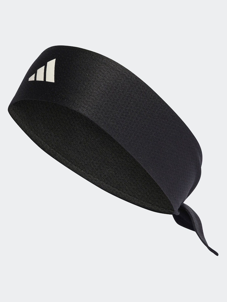 adidas Black Aeroready Tennis Tieband - Image 1 of 4