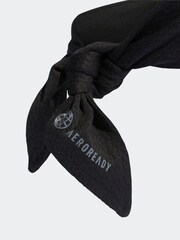 adidas Black Aeroready Tennis Tieband - Image 4 of 4