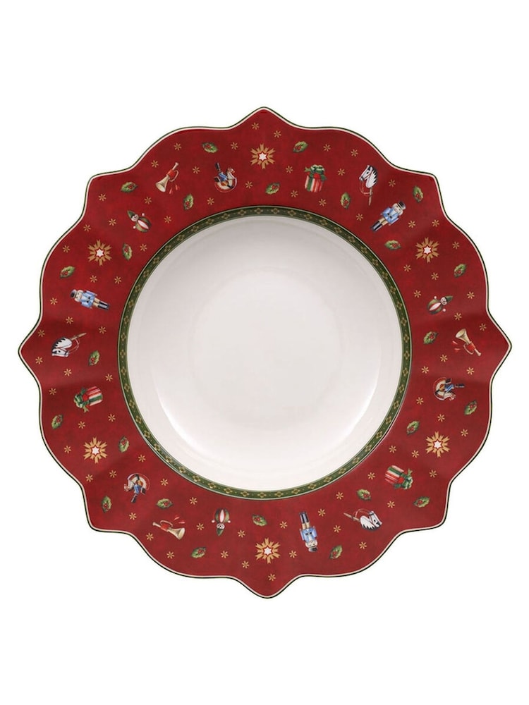 Villeroy and Boch Red Toys Delight Christmas Deep Plate - Image 1 of 2