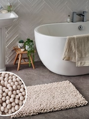 Natural Super Plush Bath Bobble Mat - Image 1 of 5